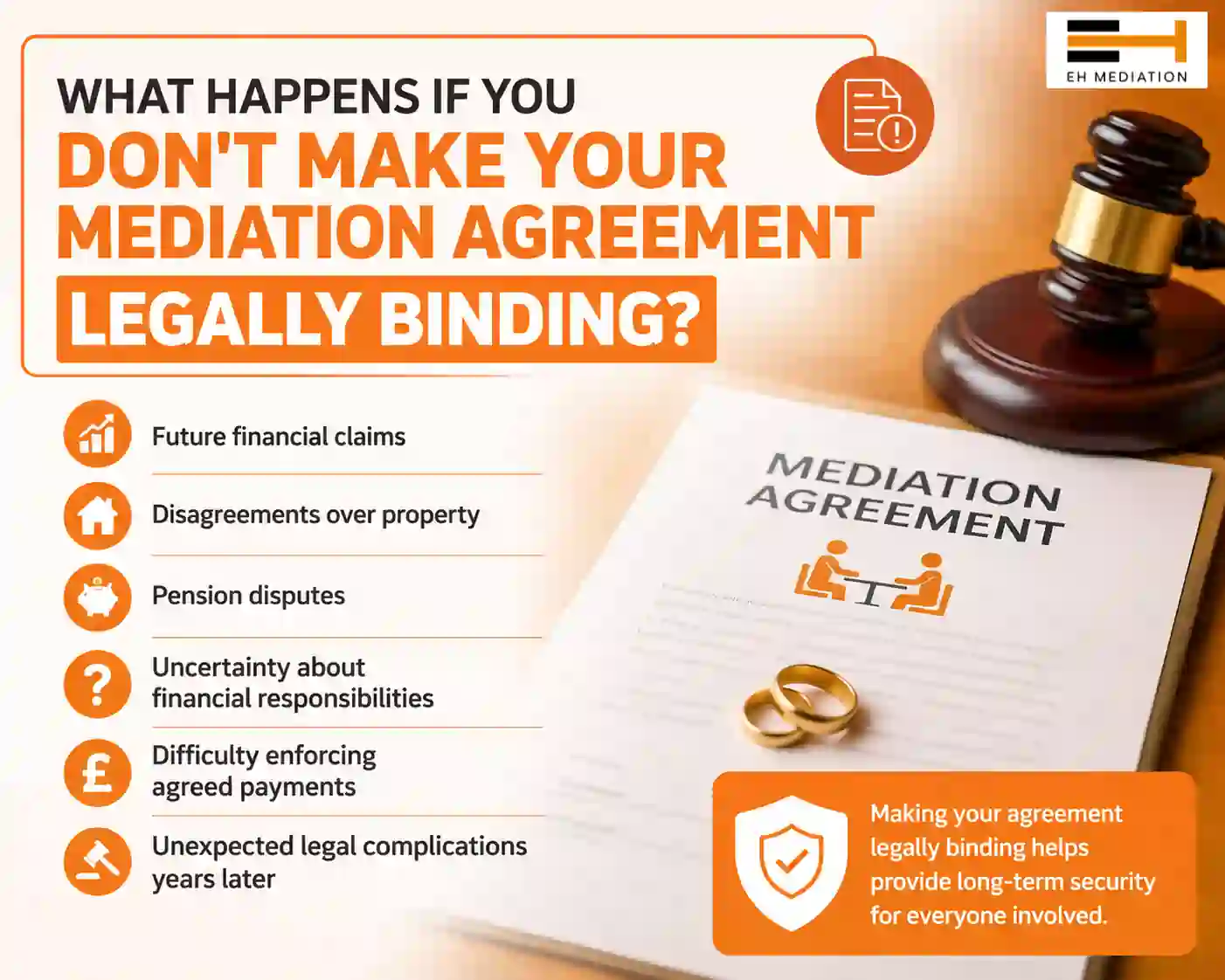What Happens If You Don't Make Your Mediation Agreement Legally Binding Stretford?